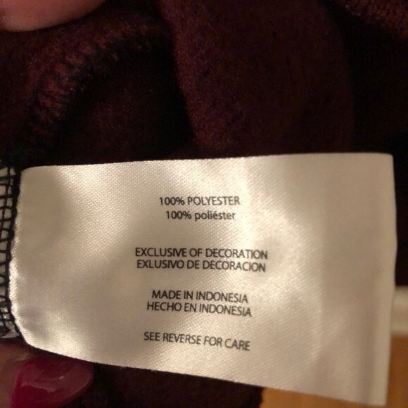 EDDIE BAUER MENS SIZE XL CONVECTOR 1/2 ZIP BURGUNDY PULLOVER SWEATER - Picture 9 of 9